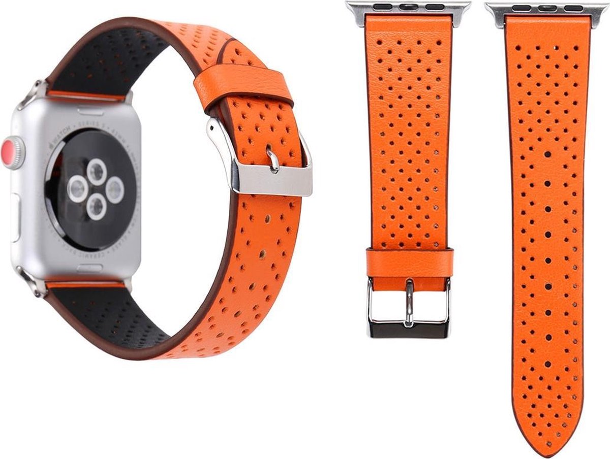 Compatible Apple Watch Bandjes By Qubix Dot Pattern Leren Bandje 