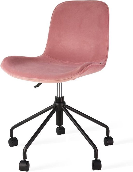 beneden klok hartstochtelijk Jax velvet bureaustoel Roze - velvet stoel - stoel wieltjes - bureaustoel  wieltjes -... | bol.com