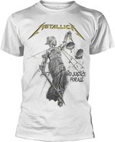 Metallica Heren Tshirt -S- And Justice For All Wit