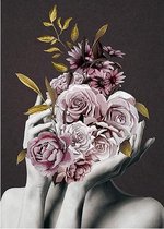 Schilderij Roses (145 x 105 x 4 cm)