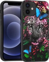 iMoshion Design voor de iPhone 12 Mini hoesje - Jungle - Luipaard