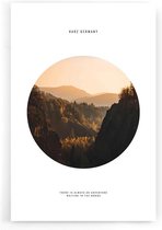 River Mountain Yosemite Valley - Walljar - Wanddecoratie - Poster