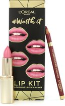 L'Oréal Worth It Color Riche Cadeauset - 303 Rose Tendre - 302 Bois de Rose