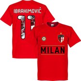AC Milan Ibrahimovic Gallery 11 Team T-Shirt - Rood - XL