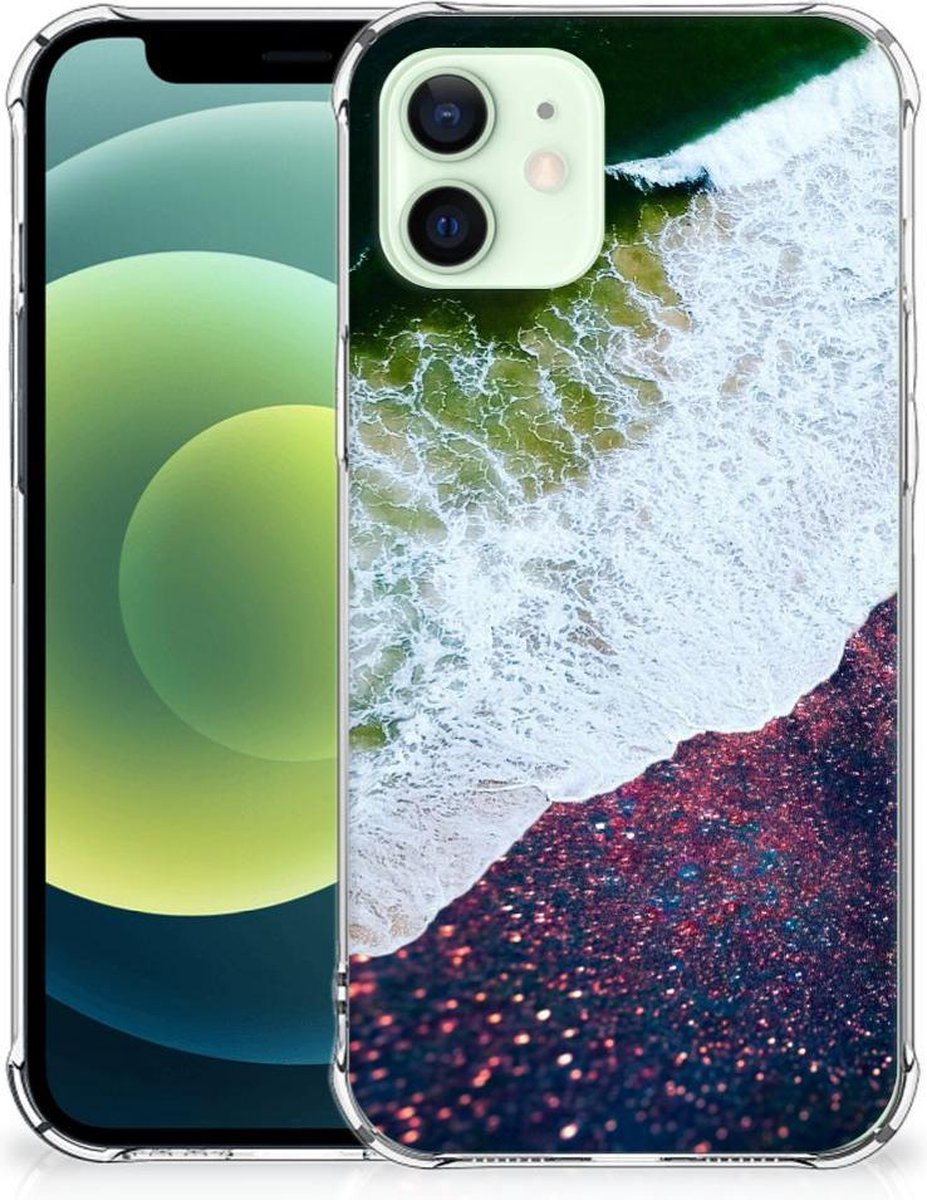 TPU Case Anti-Shock voor iPhone 12 Mini Shockproof Case Sea in Space