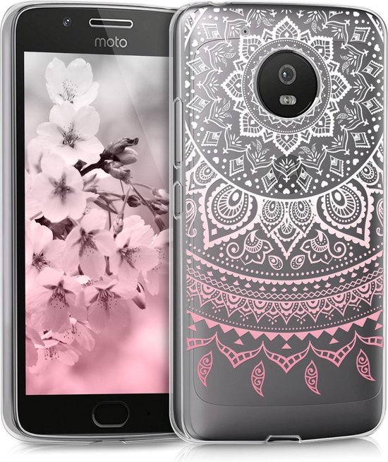 kwmobile telefoonhoesje voor Motorola Moto G5 - Hoesje voor smartphone in  poederroze /... | bol.com