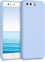 kwmobile telefoonhoesje voor Huawei P10 - Hoesje met siliconen coating - Smartphone case in mat lichtblauw