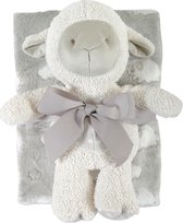 Gray Lamb Blanket/Toy Set