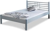 Bed Box Wonen - Mia metalen bed - 140x210 - zilver