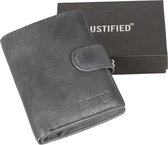 Justified Bags® Kailash Leder Creditcard Holder Grey + Coin Pocket + Box