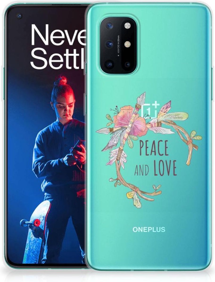 TPU Hoesje voor OnePlus 8T Telefoonhoesje met Naam Boho Text