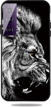 Samsung Galaxy S21 Plus Hoesje Matte TPU Back Cover met Leeuw Print