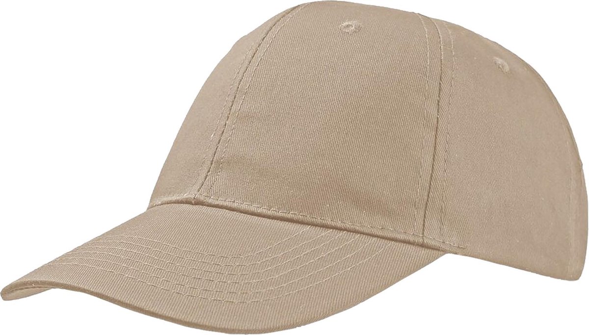 Atlantis Start 6 Panel Baseball Cap (Pakket van 2) (Khaki)