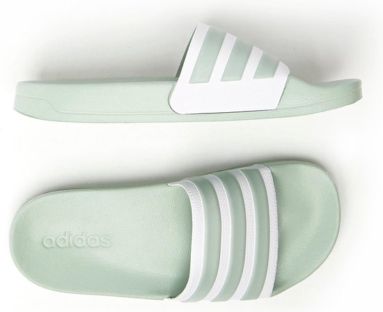 kathedraal Kleverig hek Adidas Adilette Shower Slippers Groen Dames | bol.com
