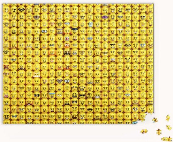 LEGO Minifigure Faces 1000-Piece Puzzle