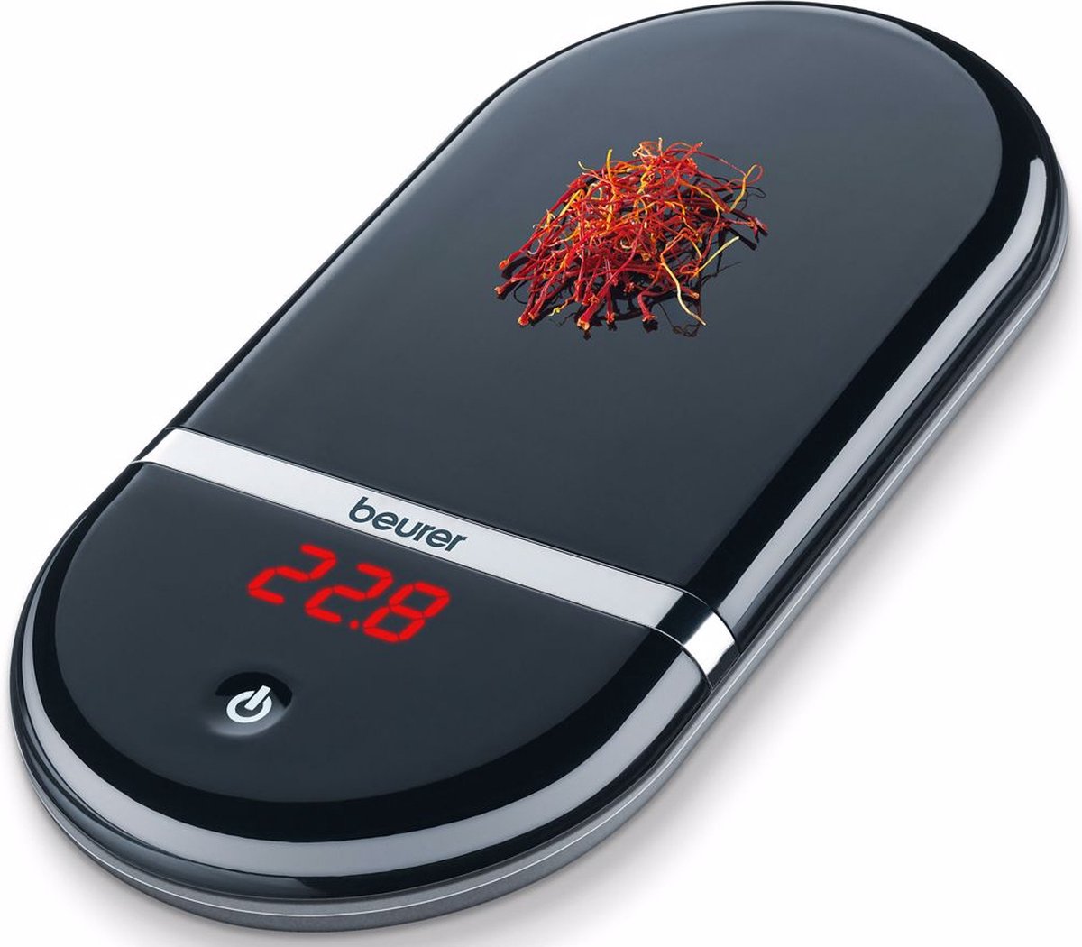 Beurer KS 36 Digitale keukenweegschaal - Precisieweegschaal - Kalibratie met justeergewicht - Op 0.1-0.5 g nauwkeurig - Tarra - Tot 2 kg - Magic LED display - Automatische uitschakeling - Incl. batterijen - 5 Jaar garantie - Beurer