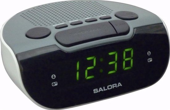 Salora CR612 - Wekkerradio - AM - FM - Dubbele wektijden - Salora