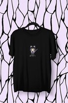 Demon Slayer Kimetsu No Yaiba Shinobu Kocho Pixel Art | Anime Manga Merchandise | Fan Art Unisex Zwart Maat XL