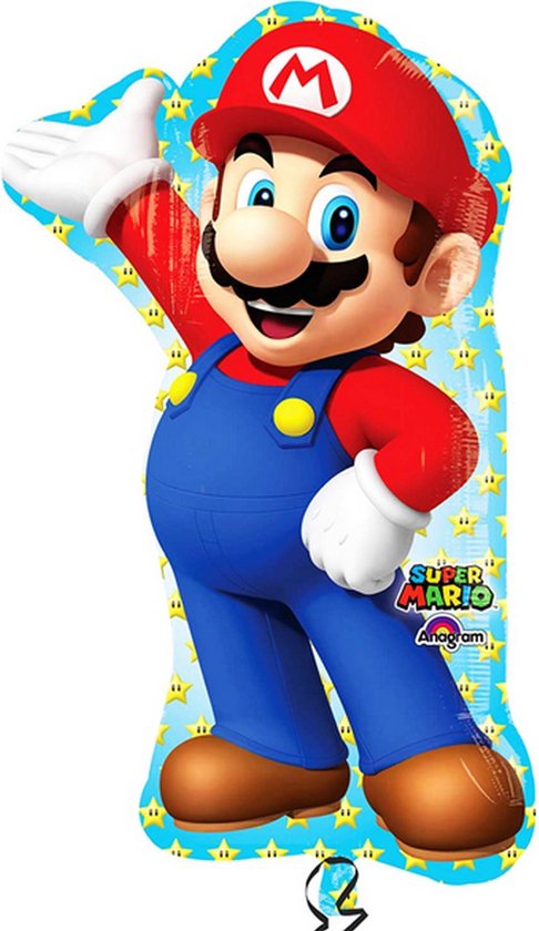 Anagram Super Mario Supershape Balloon (Veelkleurig)