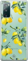 Samsung S20 FE transparant hoesje - Lemons | Samsung S20 FE case | geel | Casimoda