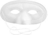 Plastic maskers, h: 10 cm, b: 17,5 cm, wit, 12stuks