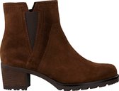 Gabor 804 Enkellaarsjes - Enkelboots met rits - Dames - Cognac - Maat 42,5