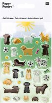 Rico Design - Stickers - Honden - Animal Series - Gel Stickers - Stickers Bullet Journal - Stickervellen Kinderen - Stickervellen - Stickers Kinderen - Stickers Volwassenen - Stick