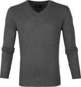 Suitable Fijn Lamswol 12 garen Pullover V-Hals Antraciet - maat XL