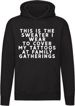 This is the sweater i wear to cover my tattoos at familly gatherings sweater | familie | bijeenkomst | tattoos | cadeau | unisex | capuchon