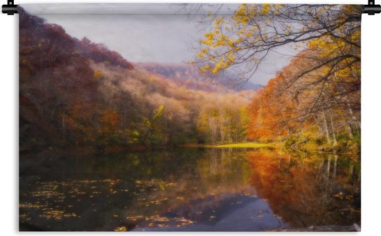 Tapisserie Forêt - La nature automnale typique Tapisserie coton 60x40 cm - Tapisserie avec photo