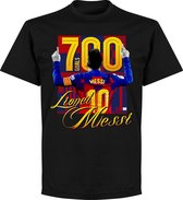 T-Shirt Messi 700 Goals - Zwart - M