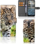 GSM Hoesje Nokia 2.4 Beschermhoesje met foto Baby Luipaard