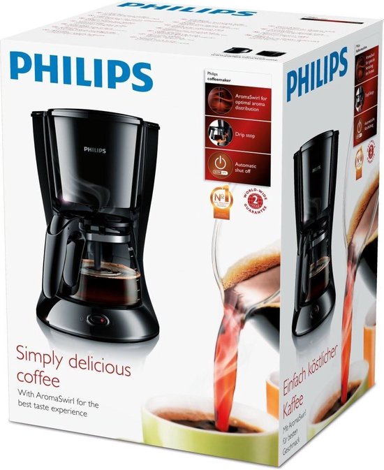 Philips Daily HD7461/20 - Compact Koffiezetapparaat - Zwart | bol.com