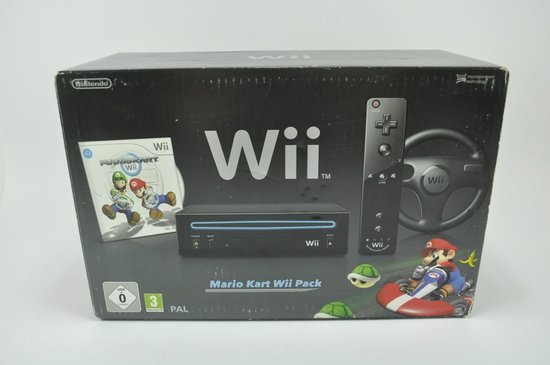 bol.com | Nintendo Wii + Mario Kart (Incl. Wheel) - Zwart