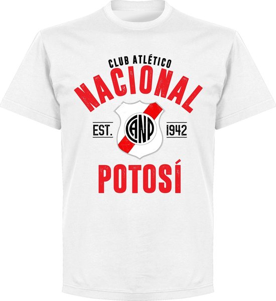 T-Shirt Nacional Potosí Established - Wit - 5XL