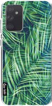 Casetastic Samsung Galaxy A72 (2021) 5G / Galaxy A72 (2021) 4G Hoesje - Softcover Hoesje met Design - Palm Leaves Print