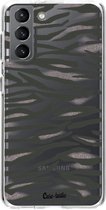 Casetastic Samsung Galaxy S21 4G/5G Hoesje - Softcover Hoesje met Design - Zebra Army Print