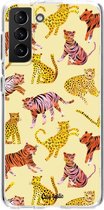 Casetastic Samsung Galaxy S21 Plus 4G/5G Hoesje - Softcover Hoesje met Design - Wild Cats Print