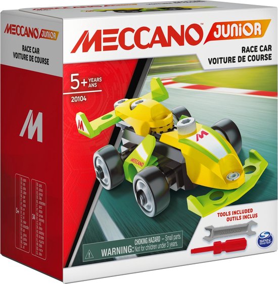 Meccano - MES PREMIÈRES CONSTRUCTIONS JUNIOR - Voiture de course, Moto,  Hélicoptère ou... | bol