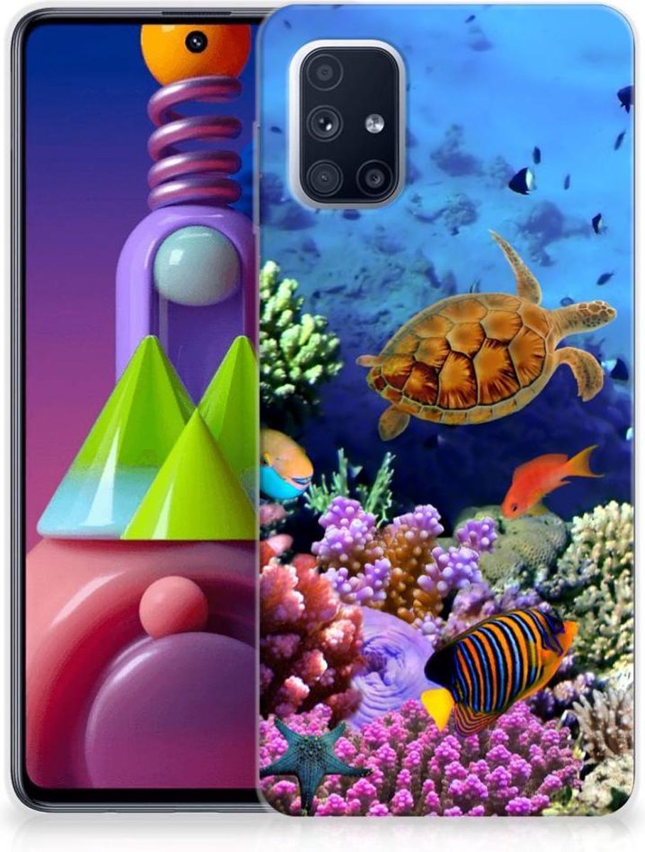 Samsung Galaxy M51 TPU Hoesje Vissen