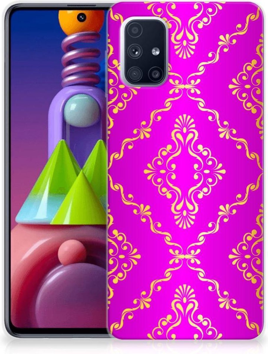 Siliconen Hoesje Samsung Galaxy M51 Barok Roze