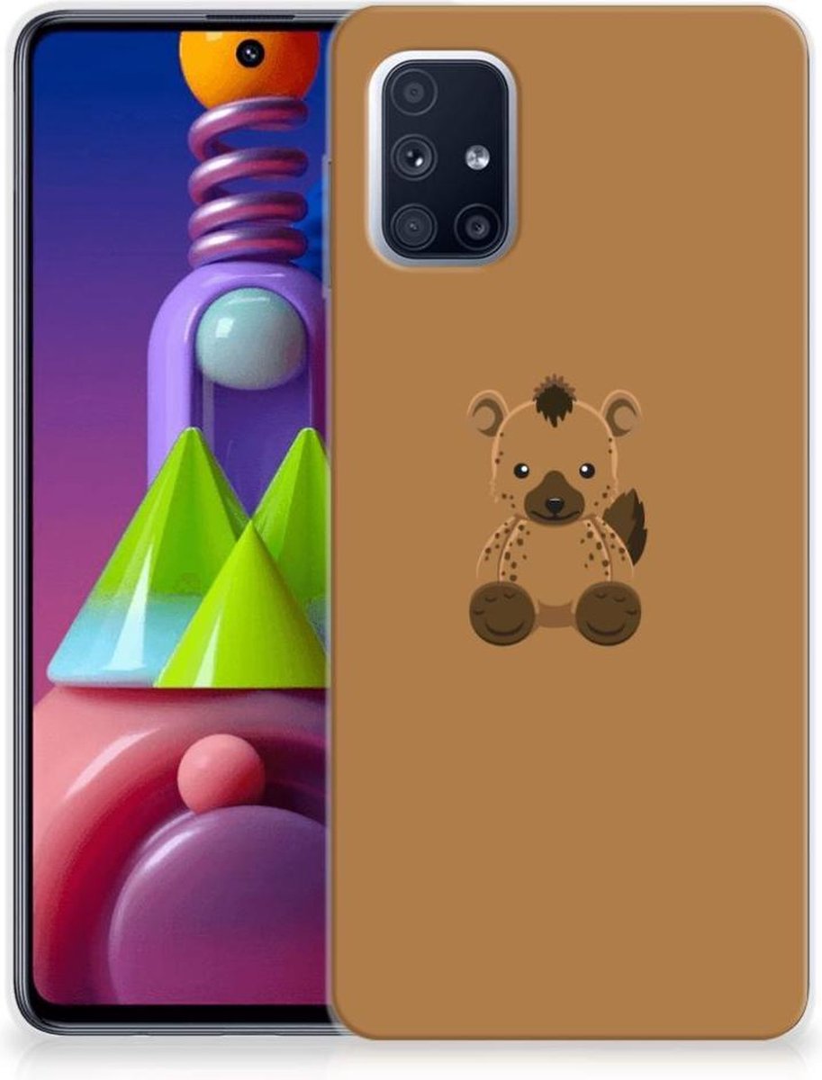 Samsung Galaxy M51 Telefoonhoesje met Naam Baby Hyena