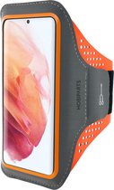 Mobiparts Comfort Fit Sport Armband Samsung Galaxy S21 Neon Oranje