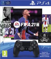 Sony PS4 Wireless Dualshock 4 V2 Controller + FIFA 21 + 14 dagen PlayStation Plus