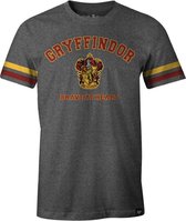 Harry Potter - Gryffindor Brave at Heart Anthracite T-Shirt L