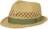 Myrtle Beach Volwassenen Unisex Zomerstijl Hoed (Stro / Olijf Groen)