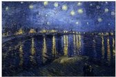 Diamond Painting 30 x 20 cm - van Gogh Night over the rhone  - vierkante steentjes pakket volledig - volwassenen - hobby creatief