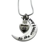 Ashanger broer to the moon staal zilverkleurig kristal 3cm