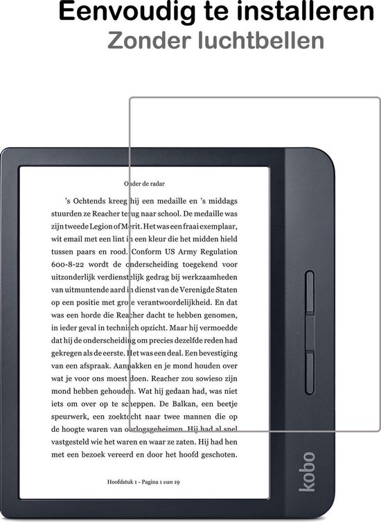 Screenprotector Geschikt voor Kobo Libra H2O Screenprotector Gehard Glas Tempered Glass - Screenprotector Geschikt voor Kobo Libra H2O Screenprotector van Dux Ducis — afbeelding 4