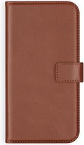 Selencia Echt Lederen Booktype Samsung Galaxy Note 10 Plus hoesje - Lichtbruin